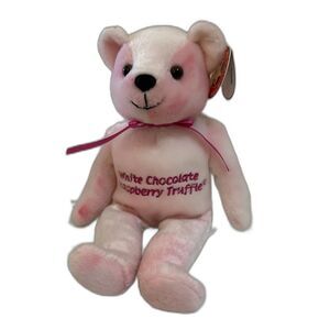 Cheesecake Factory Teddy Bear 8" Beanie Baby Style Plush Promo 2009 Pink